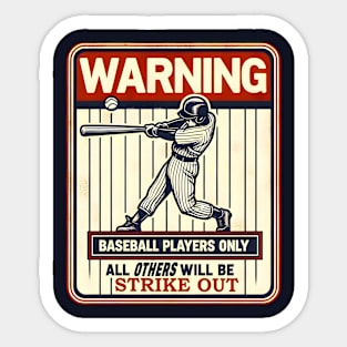 Swing with Caution! Sticker